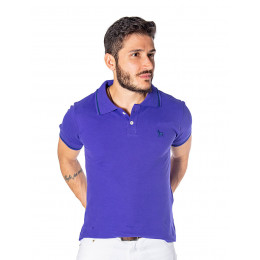 Camisa Polo Atacado Masculina Bordado Dog Revanche Rennes Roxo Frente