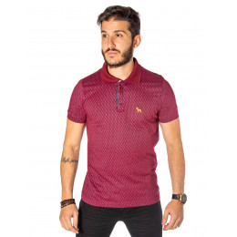 Camisa Polo Atacado Microestampa Masculina Revanche Boston Bordo Frente