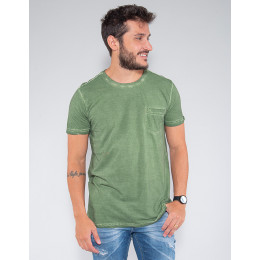 Camiseta Atacado c/ Bolso Masculina Revanche Lituânia Vermelho Frente