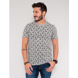 Camiseta Atacado Coelho Masculina Revanche Chevalier Branco Frente