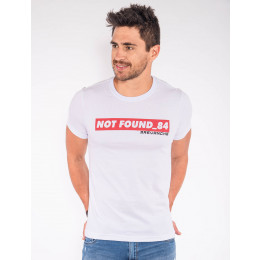 Camiseta Atacado Estampa Masculina Revanche Not Found Preto Palito Frente