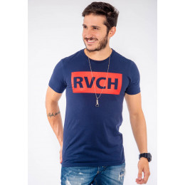 Camiseta Atacado Estampa Masculina Revanche RVCH Branco Frente