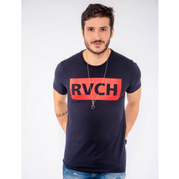 Camiseta Atacado Estampa Masculina Revanche RVCH Branco Frente