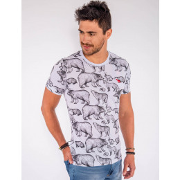 Camiseta Atacado Estampada Masculina Revanche Enciclopédia Frente Cinza