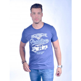 Camiseta Atacado Estampada Masculino Revanche Speedway Vinho Frente