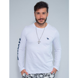 Camiseta Atacado Manga Longa Masculina Revanche Nicarágua Preto Frente