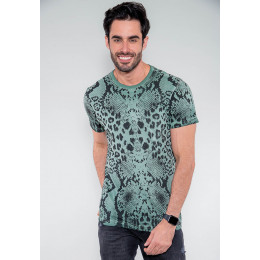 Camiseta Atacado Masculina Revanche Cuaite Azul Marinho Frente