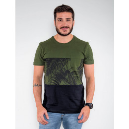 Camiseta Atacado Masculina Revanche Dual Color Preto Frente