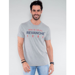 Camiseta Atacado Masculina Revanche Eslováquia Mescla Frente