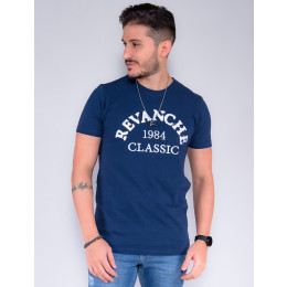 Camiseta Atacado Masculino Revanche Diego Azul Marinho Frente