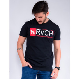 Camiseta Atacado Masculino Revanche Roman Preto Frente