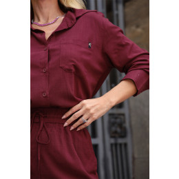 Camisa Oversized Manga Longa Atacado Feminina Revanche Irtacina Areia