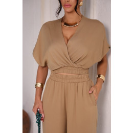 Conjunto De Calça Pantalona e Blusa Ampla Atacado Feminino Revanche Rialma Preto