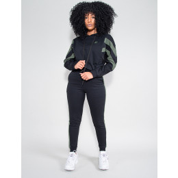Conjunto Moletom Atacado Feminino Revanche Amedee Preto Frente