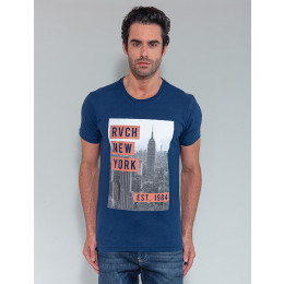 Camiseta Atacado Masculino Revanche Florent Preto Frente