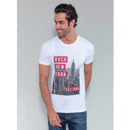 Camiseta Atacado Masculino Revanche Florent Preto Frente