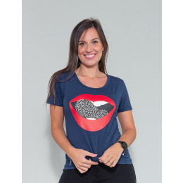 Camiseta Atacado Boca Feminina Revanche Trace Branco Frente