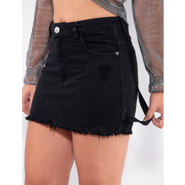 Saia Color Atacado Feminina Revanche Merci Branco Detalhe