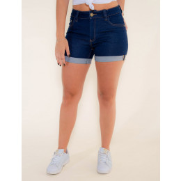 Shorts Jeans Atacado Barra Dobrada Feminino Revanche Cairo Frente