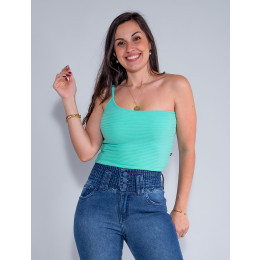 Top Atacado Feminino Revanche Betina Laranja Frente