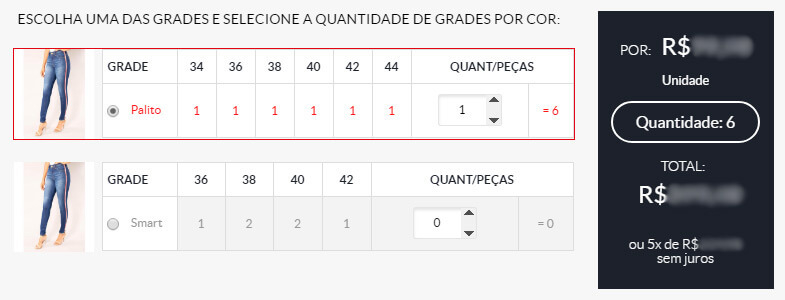 Como comprar: Escolhendo as grades