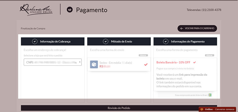 Como comprar: Pagamento